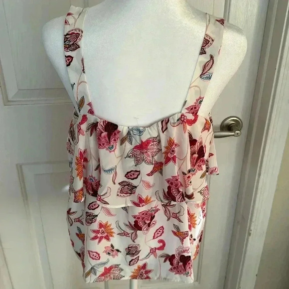 NWOT LOFT Sleeveless Blouse with Ruffle SZ S - Picture 4 of 6
